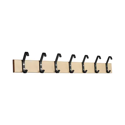 Hakenleiste 2 birke/schwarz / 150 cm