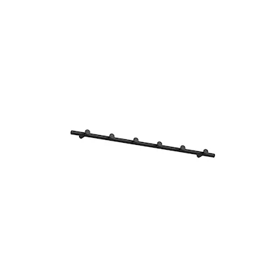 Classic hook strip black/black / 60 cm
