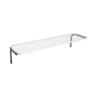 Classic shoe rack single white/chrome / 120 cm