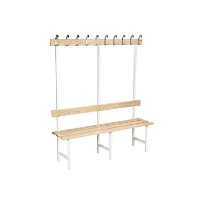 Sitzbank 70 kiefer/weiß / 150 cm