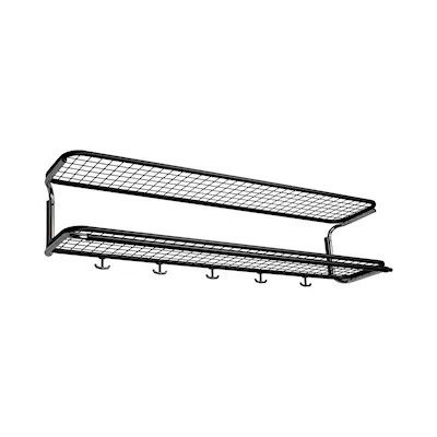 Classic hatthylla 1100 mm Svart Krom 