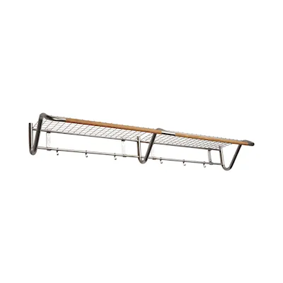 Funk Hat rack stainless steel/oak / 122 cm