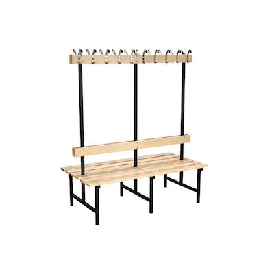 Sittbänk 69 björk/svart / 150 cm
