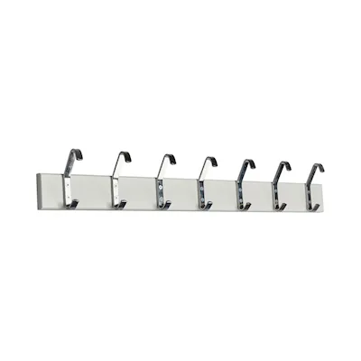 Hakenleiste 2 weiß/chrom / 135 cm
