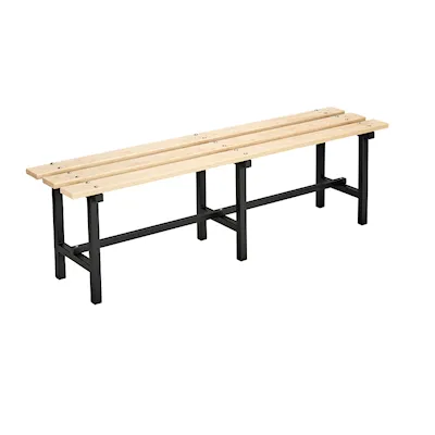 Bench 68 pinewood/black / 150 cm