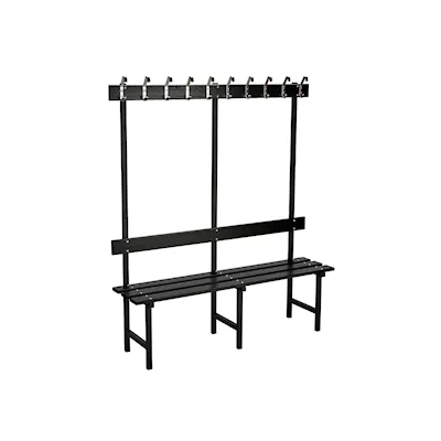 Sitzbank 70 schwarz/schwarz / 150 cm