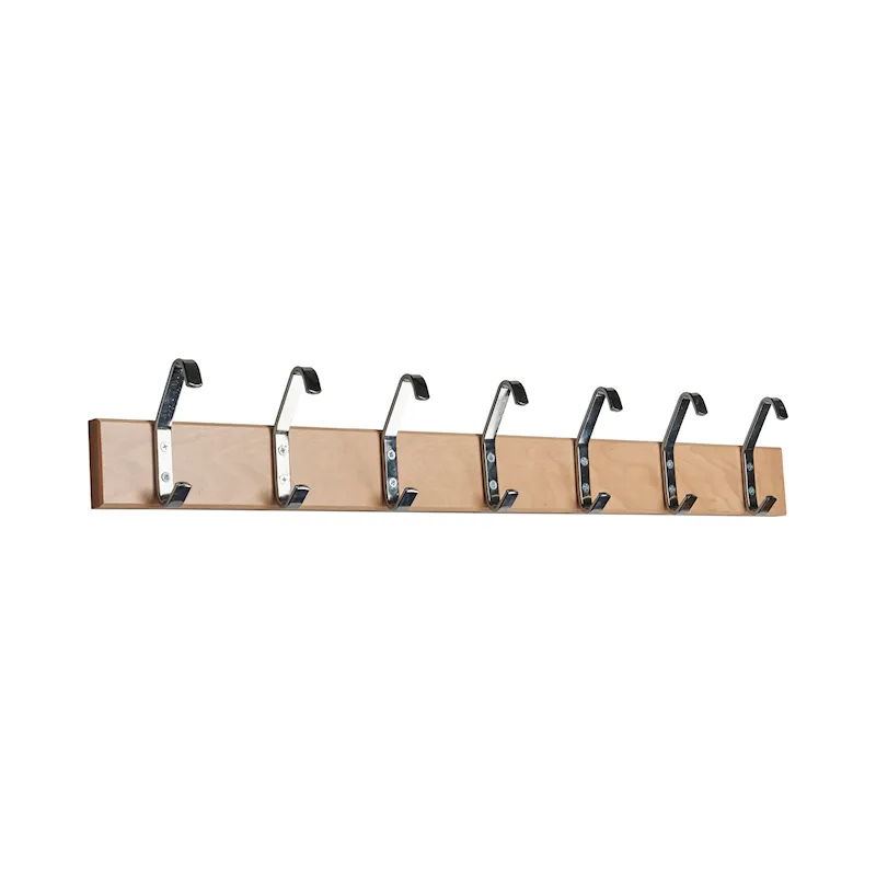 Hook strip 2 1050 mm Beech Chrome product image 