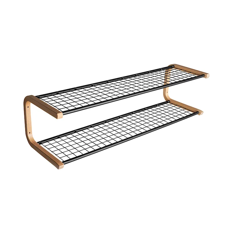 Anna skohylla 1200 mm Svart Ek produktbild 