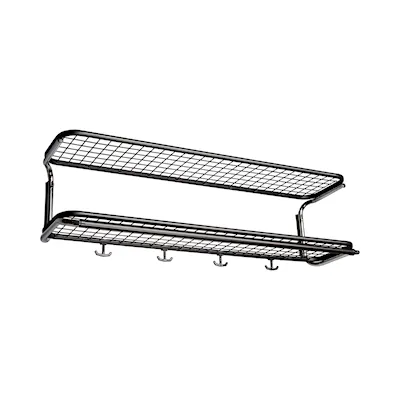Classic hat rack black/chrome / 90 cm
