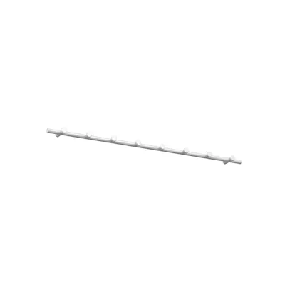 Classic hook strip white/white / 80 cm