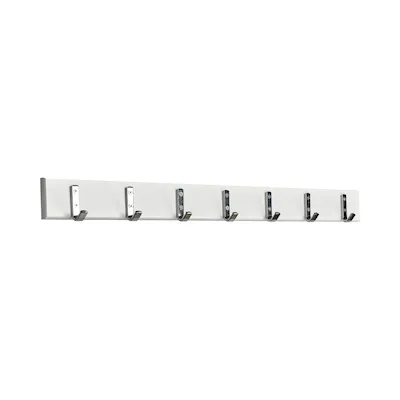 Knaggrekke 1 hvit/krom / 120 cm