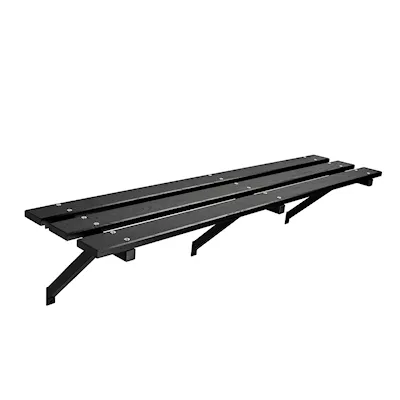 Sittebenk 67 svart/svart / 150 cm