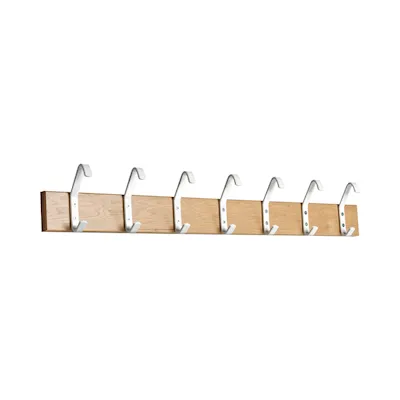 Hakenleiste 2 eiche/weiß / 135 cm