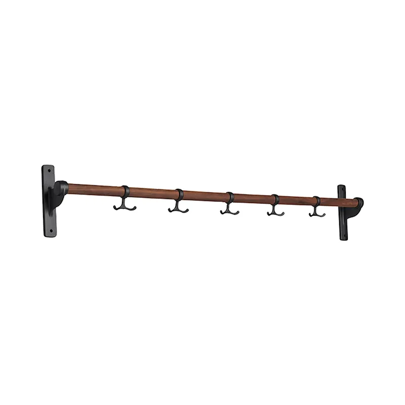 Nostalgi hook strip Walnut Black-1