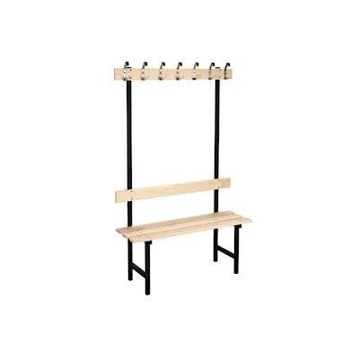 Sitzbank 70 kiefer/schwarz / 105 cm