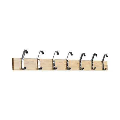 Hakenleiste 2 kiefer/chrom / 135 cm