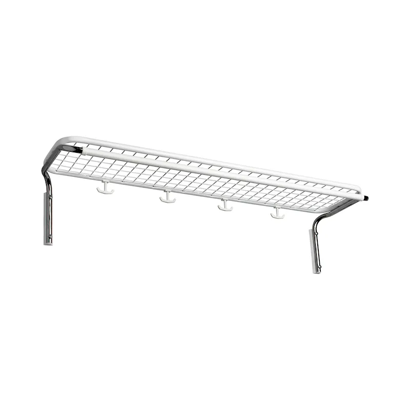 Classic hatthylla enkel 500 mm Vit Krom-1