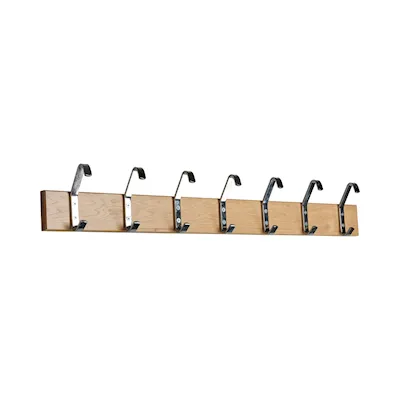 Hakenleiste 2 eiche/chrom / 135 cm