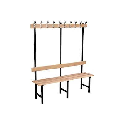 Sitzbank 70 buche/schwarz / 150 cm