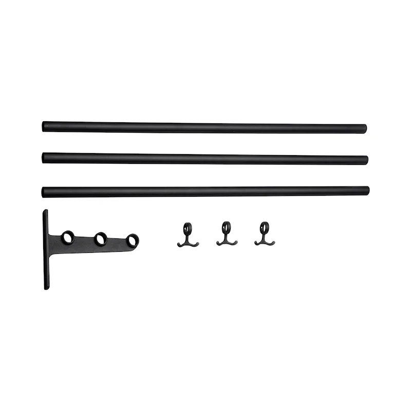 Nostalgi hat/shoe rack extension part Black Black-1