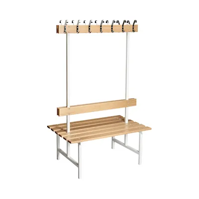 Sittbänk 69 ek/vit / 105 cm
