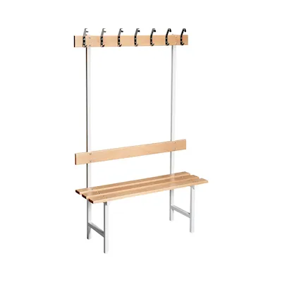 Sitzbank 70 buche/weiß / 105 cm