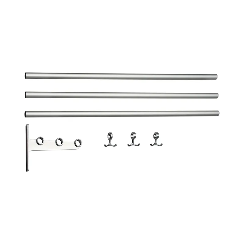 Nostalgi hatte-/skohylle påbyggingsdel Aluminium Aluminium-1