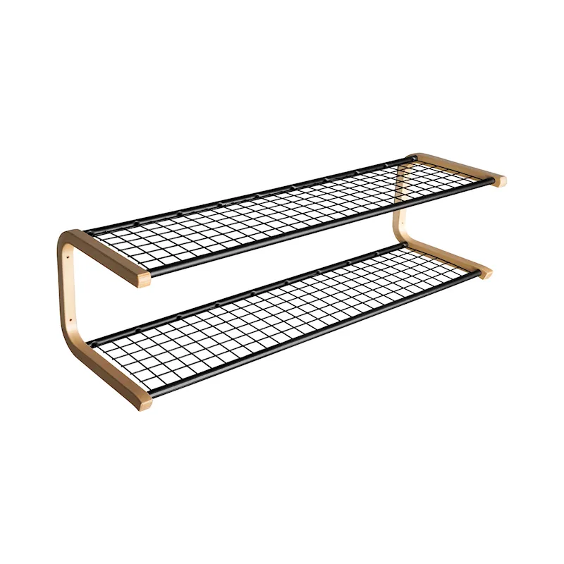 Anna skohylla 1200 mm Svart Björk produktbild 