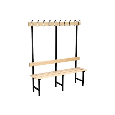 Sitzbank 70 birke/schwarz / 150 cm