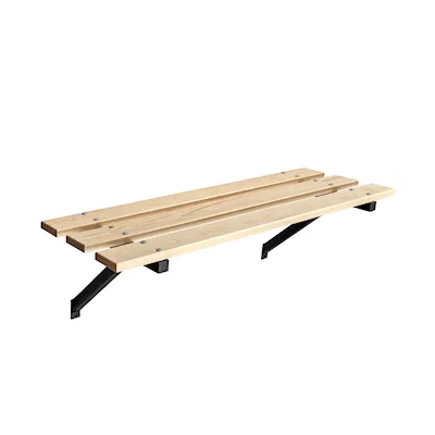 Sittebenk 67 furu/svart / 75 cm