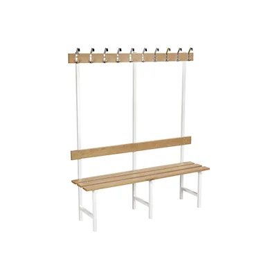 Sitzbank 70 eiche/weiß / 150 cm
