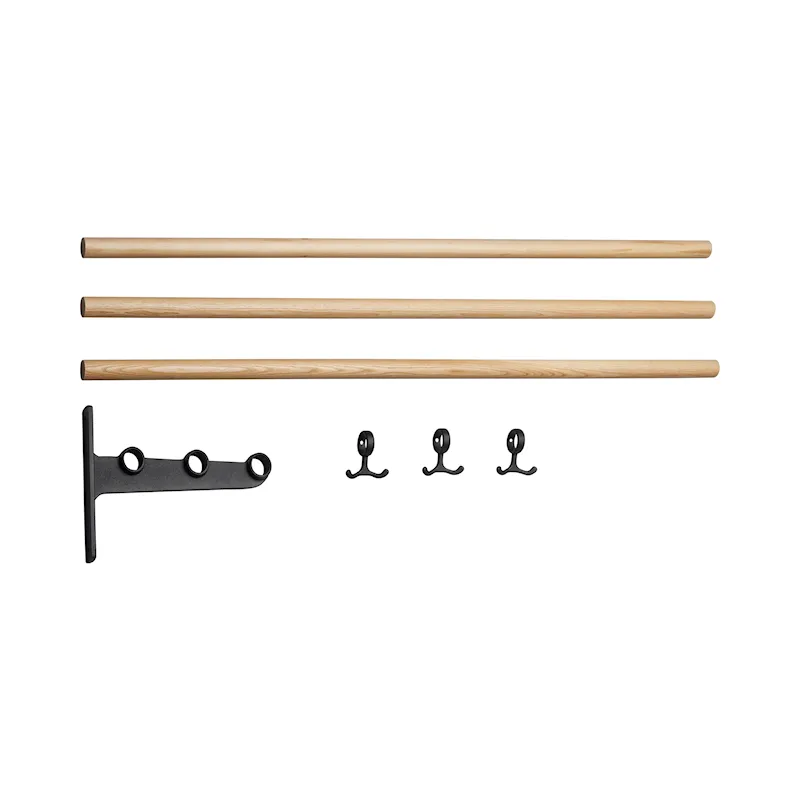 Nostalgi hatt-/skohylla påbyggnad Ask Svart produktbild 