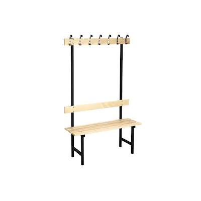 Sitzbank 70 birke/schwarz / 105 cm