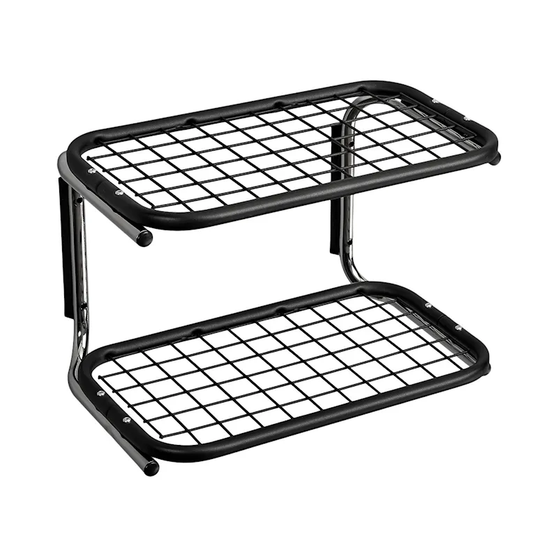 Classic Wandgarderobe mit Schuhregal 400 mm Schwarz Chrom produktbild 