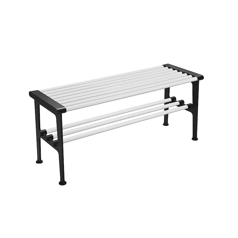 Nostalgi bench 1000 mm White Black-1