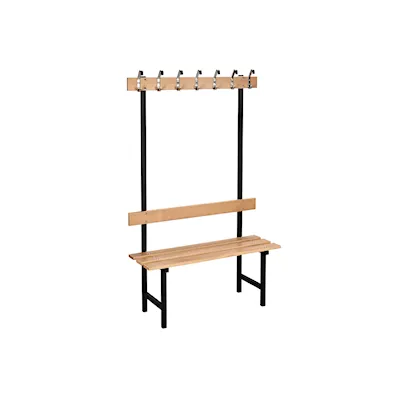 Sitzbank 70 buche/schwarz / 90 cm