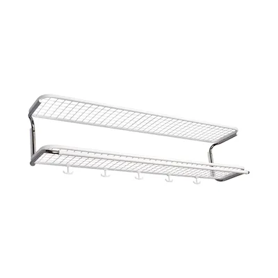 Classic Zirkulär L=1200 mm weiß/chrom Hutablage doppelt montiert 