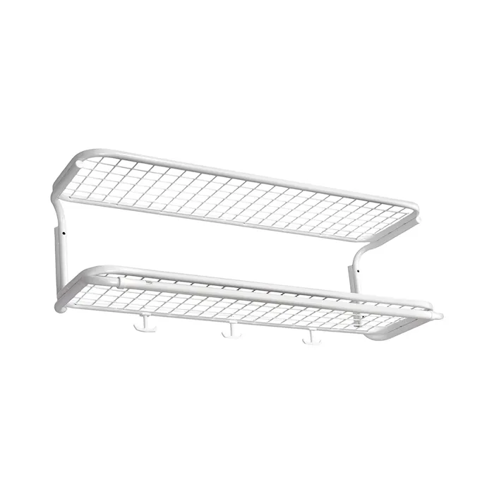 Classic Circular hat rack double L=800 mm white/white assembled
