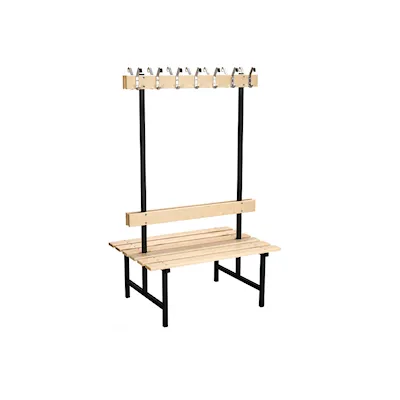 Sittbänk 69 björk/svart / 120 cm