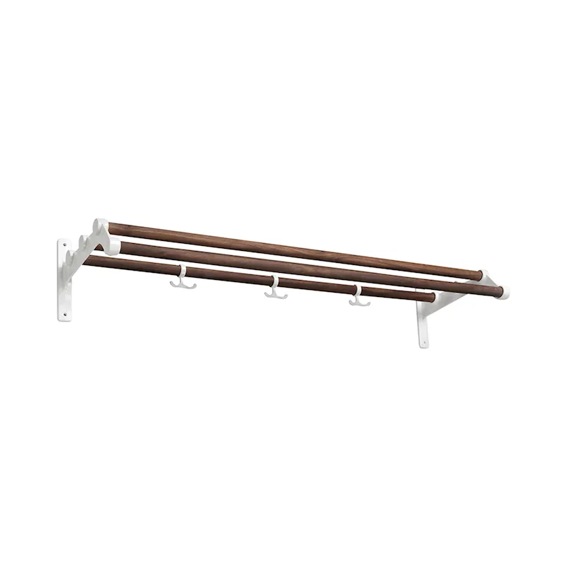 Nostalgi 291 hat rack Walnut White product image 