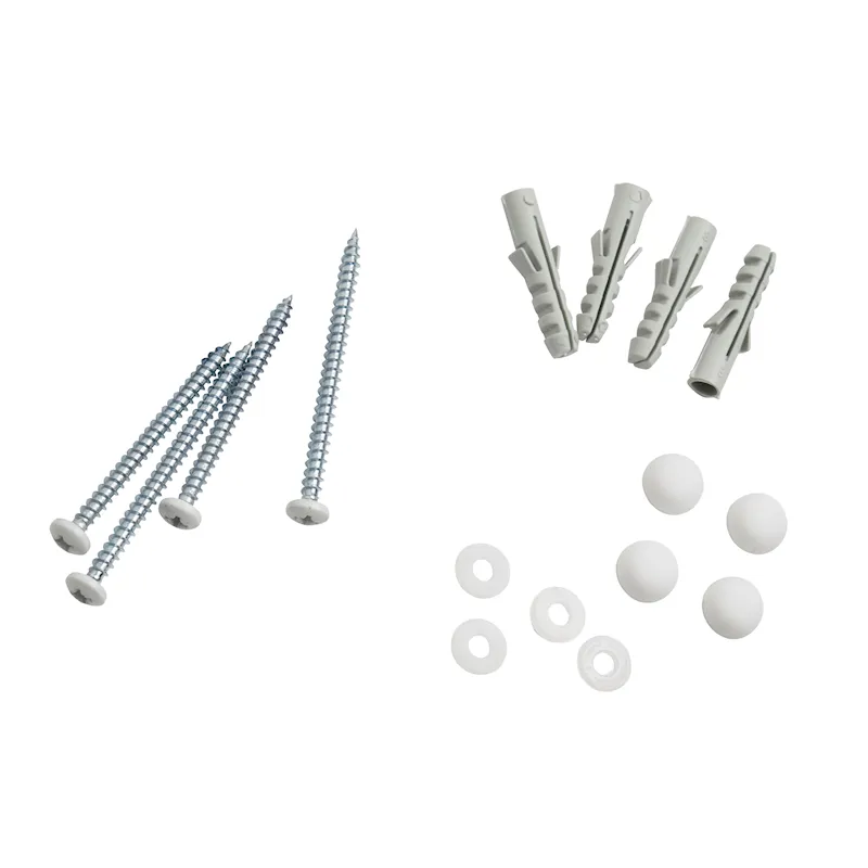 Skruvsats väggmontering Vit produktbild 