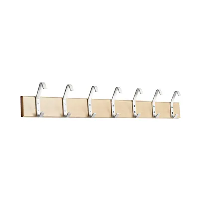 Hakenleiste 2 birke/weiß / 150 cm