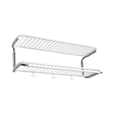 Classic hat rack white/chrome / 80 cm