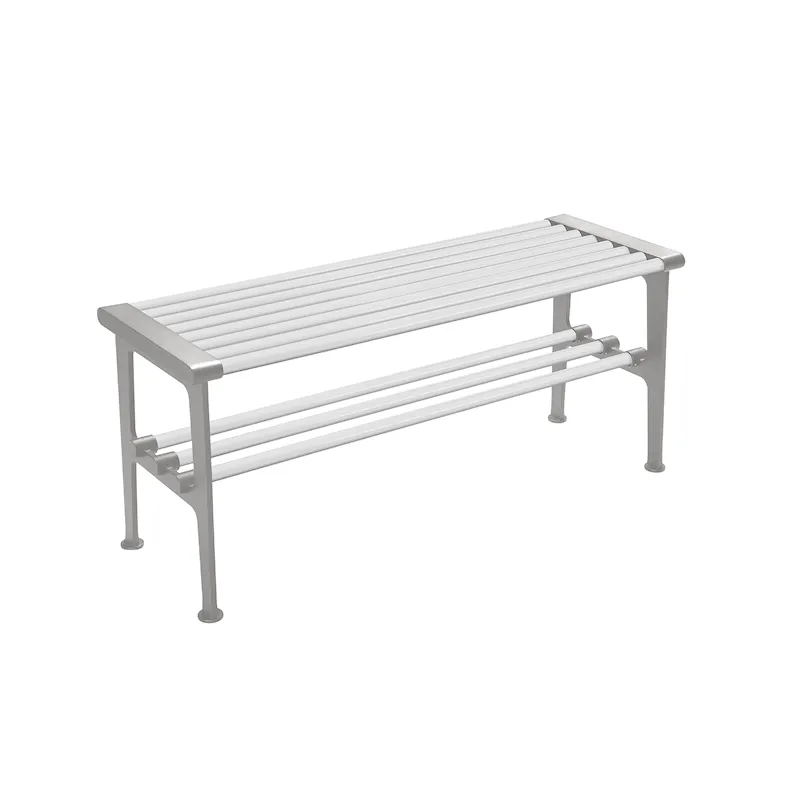 Nostalgi bench 1000 mm White Aluminium-1
