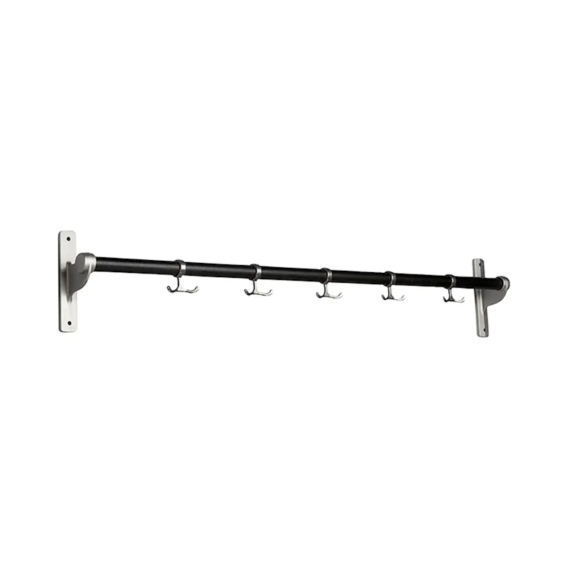 Nostalgi hook strip Black stained oak Aluminium-1