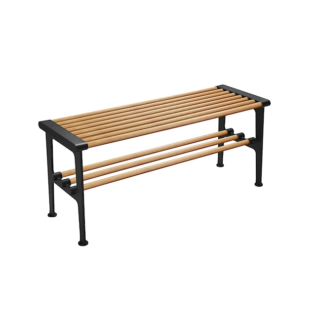 Nostalgi benk 1000 mm Eik Svart