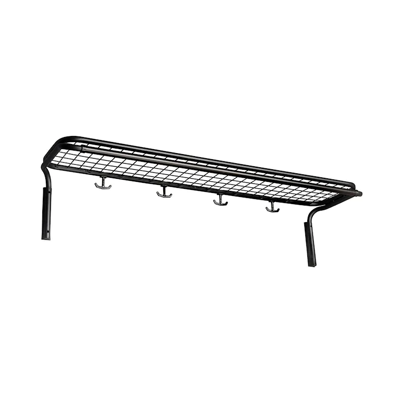 Classic hatthylla enkel 1100 mm Svart Svart produktbild 