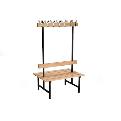 Sittbänk 69 bok/svart / 120 cm