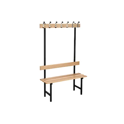 Sitzbank 70 eiche/schwarz / 90 cm