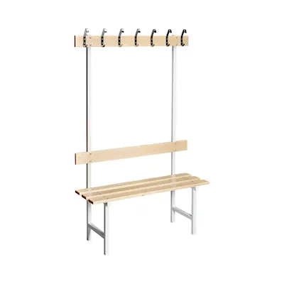 Sitzbank 70 birke/weiß / 105 cm